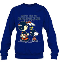 Load image into Gallery viewer, Here we go Denver Broncos snoopy shirt
