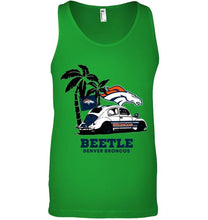 Load image into Gallery viewer, Beetle Denver Broncos on beach shirt
