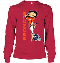 Load image into Gallery viewer, Denver Broncos betty boop fan shirt
