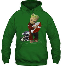 Load image into Gallery viewer, Groot loves Denver Broncos fan hoodie
