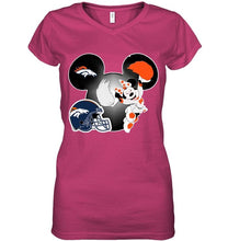 Load image into Gallery viewer, Denver Broncos Minnie cheerleader shirt
