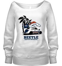 Load image into Gallery viewer, Beetle Denver Broncos on beach shirt
