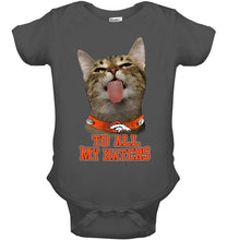 Load image into Gallery viewer, Denver Broncos cat to all my haters shirt
