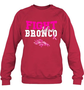 Fight like a Bronco Denver Broncos br east cancer support fan shirt