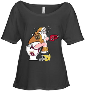 Santa Western Michigan Broncos in bathroom shirt