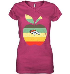 Denver Broncos teacher apple retro shirt