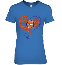 Load image into Gallery viewer, Denver Broncos heart glittering shirt
