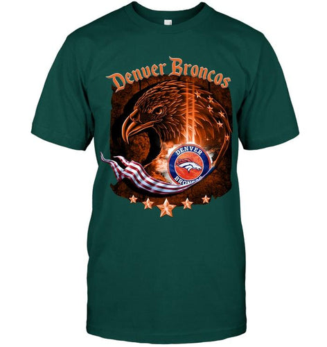 denver broncos eagle american flag shirt