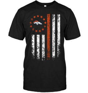 Denver Broncos american flag star shirt