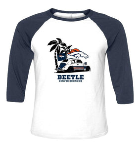 Beetle Denver Broncos on beach shirt