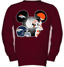 Load image into Gallery viewer, Denver Broncos Minnie cheerleader shirt
