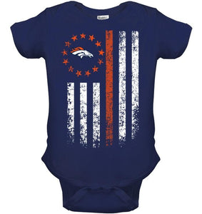 Denver Broncos american flag star shirt