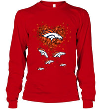 Load image into Gallery viewer, Denver Broncos tiny hearts shape shirt
