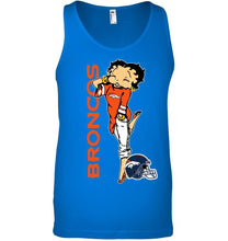 Load image into Gallery viewer, Denver Broncos betty boop fan shirt
