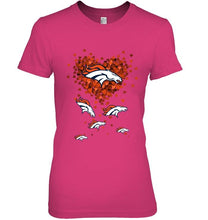 Load image into Gallery viewer, Denver Broncos tiny hearts shape shirt
