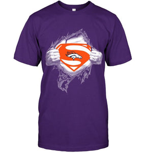 Denver Broncos Superman Ripped shirt