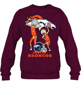 Denver Broncos Rick and morty fan shirt