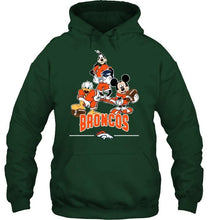 Load image into Gallery viewer, Denver Broncos mickey donald goofy fan shirt
