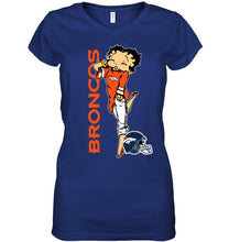 Load image into Gallery viewer, Denver Broncos betty boop fan shirt
