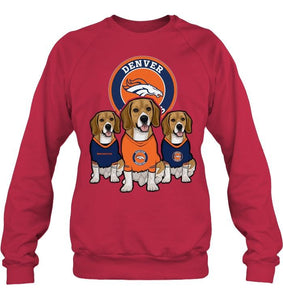 Denver Broncos Beagles fan shirt