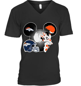 Denver Broncos Minnie cheerleader shirt