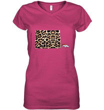 Load image into Gallery viewer, Denver Broncos panther pattern state map shirt
