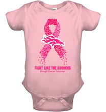 Load image into Gallery viewer, Denver Broncos fight like the Broncos br east cancer warrior shirt
