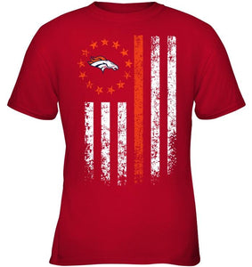 Denver Broncos american flag star shirt