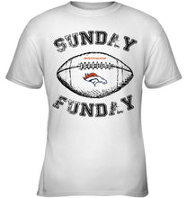 Load image into Gallery viewer, Sunday funday Denver Broncos lover shirt
