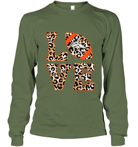 Love Denver Broncos panther pattern shirt