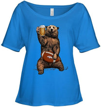 Load image into Gallery viewer, Denver Broncos Beer drinking bear shirt
