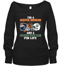 Load image into Gallery viewer, i&#39;m a Denver Bronco and a Colorado State Ram for life shirt
