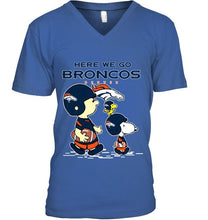 Load image into Gallery viewer, Here we go Denver Broncos snoopy shirt
