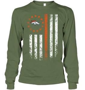 Denver Broncos american flag star shirt