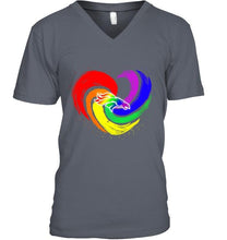 Load image into Gallery viewer, Denver Broncos lgbt tornado heart shirt
