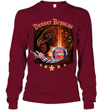 Load image into Gallery viewer, denver broncos eagle american flag shirt
