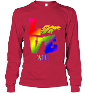 Love Denver Broncos lgbt NFL shirt