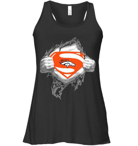 Denver Broncos Superman Ripped shirt