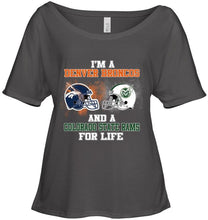 Load image into Gallery viewer, i&#39;m a Denver Bronco and a Colorado State Ram for life shirt
