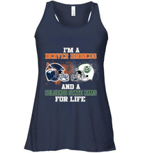 Load image into Gallery viewer, i&#39;m a Denver Bronco and a Colorado State Ram for life shirt
