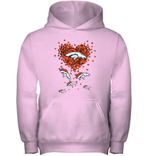 Load image into Gallery viewer, Denver Broncos tiny hearts shape shirt
