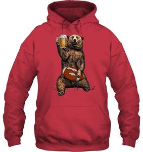 Denver Broncos Beer drinking bear shirt