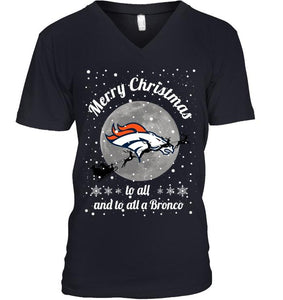 Denver Broncos Merry Christmas to all and to all a Bronco fan shirt