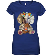 Load image into Gallery viewer, Elephant loves Denver Broncos shirt
