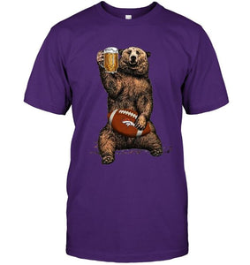 Denver Broncos Beer drinking bear shirt