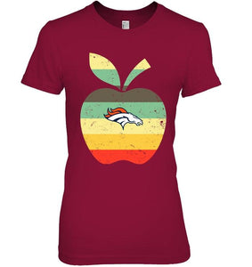 Denver Broncos teacher apple retro shirt