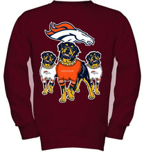 Load image into Gallery viewer, Denver Broncos Rottweilers fan hoodie
