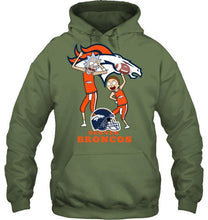 Load image into Gallery viewer, Denver Broncos Rick and morty fan shirt
