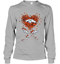 Load image into Gallery viewer, Denver Broncos tiny hearts shape shirt
