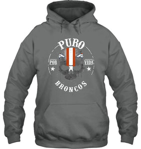 Puro Denver Broncos por vida fan shirt